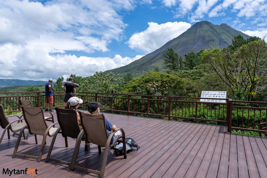 Arenal observatory lodge deck
