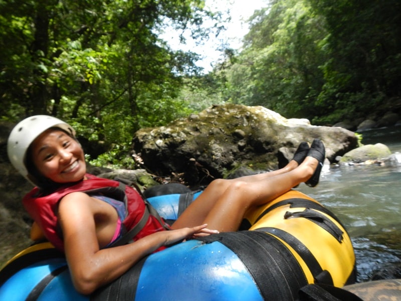 White water tubing in Costa Rica