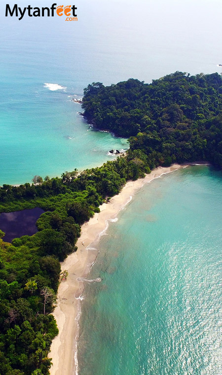 manuel antonio national park aerial view