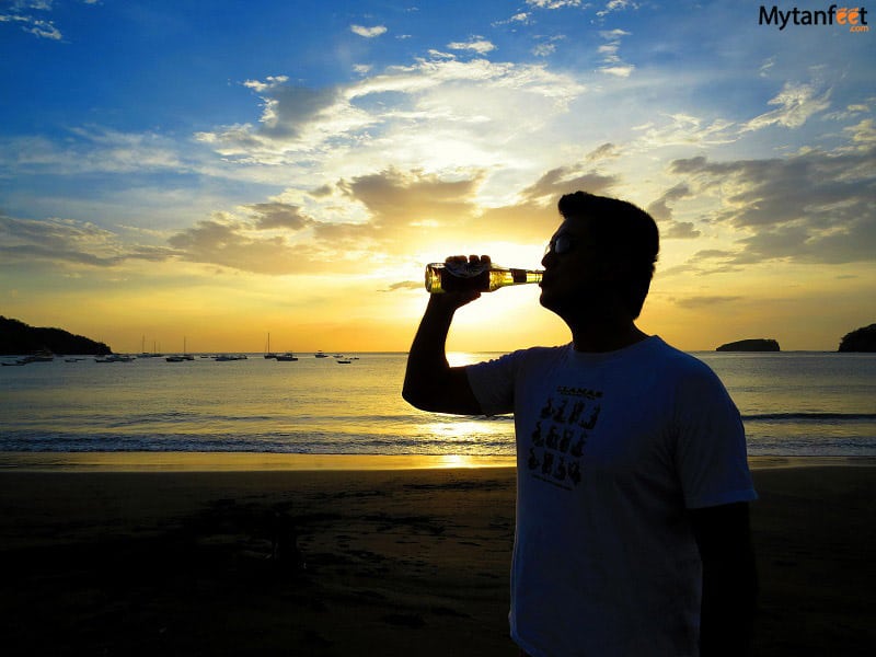 things to do in costa rica - Beer on the beach