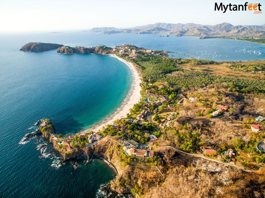 Aerial photo of Playa Flamingo Beach Costa Rica