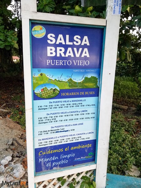 Bus stop in Costa Rica