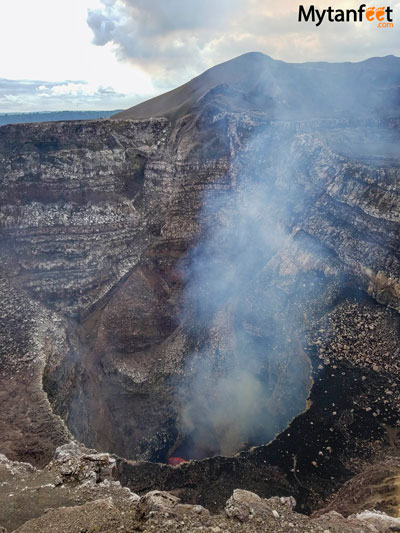 Nicaragua tour from Costa Rica - Masaya volcano.