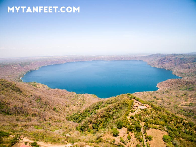 Nicaragua tour from Costa Rica - View of Laguna de Apoyo at Catarina