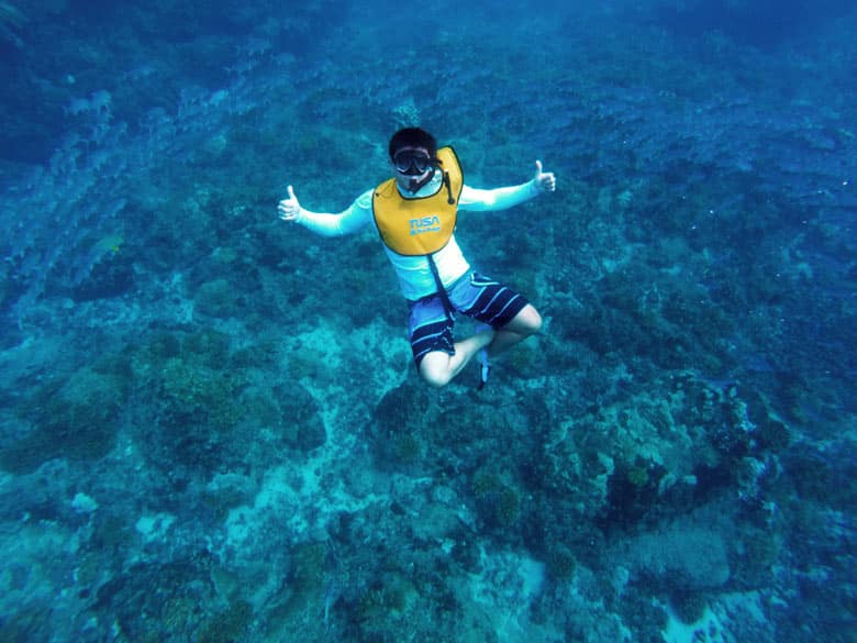 snorkeling at cano island - jacks