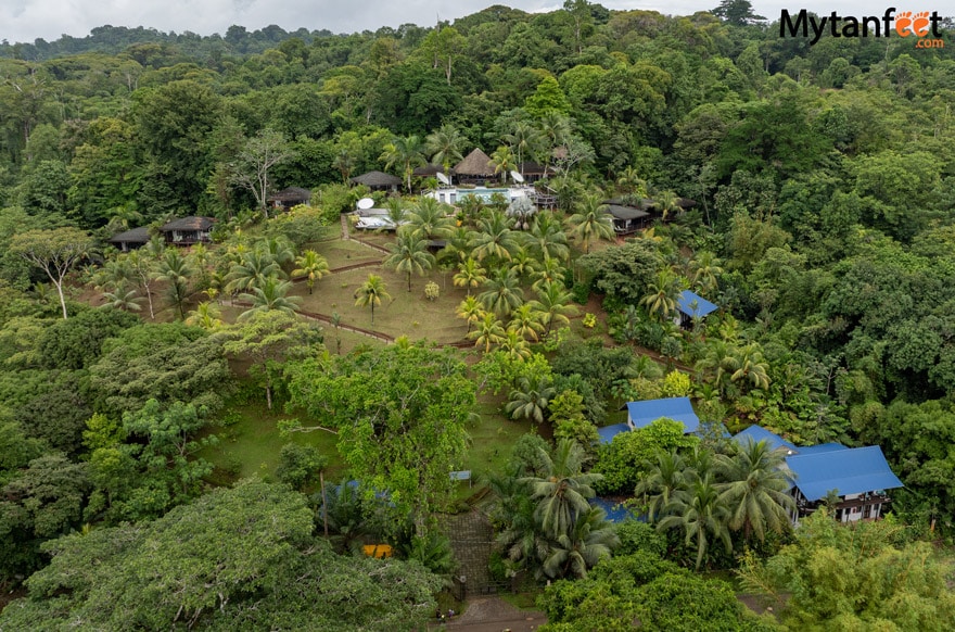 Tranquilo Lodge aerial view 