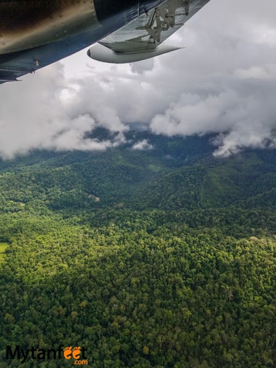 Flying San Jose to Quepos with Nature Air - views of Osa Peninsula