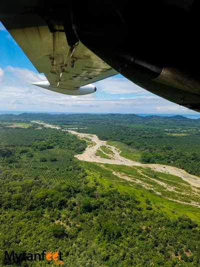 Flying San Jose to Quepos with Nature Air - views of manuel antonio national park