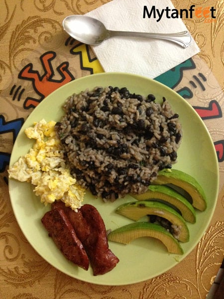 Costa Rica food - gallo pinto