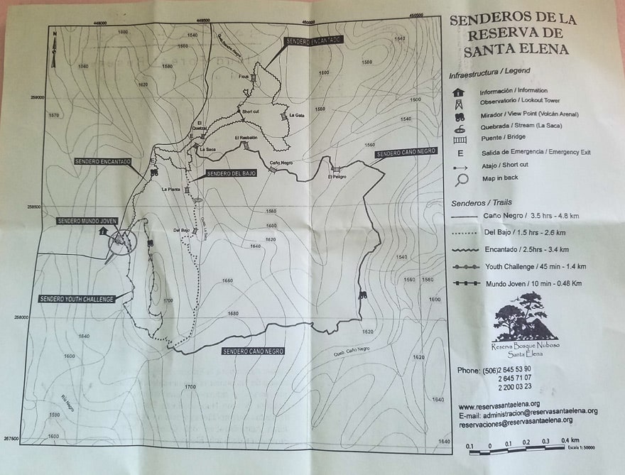 The Santa Elena Cloud Forest Reserves - Children's Eternal Rain Forest, Monteverde and Santa Elena Cloud Forest Reserve