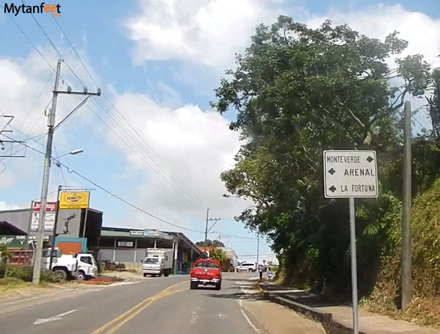 monteverde road conditions - from arenal