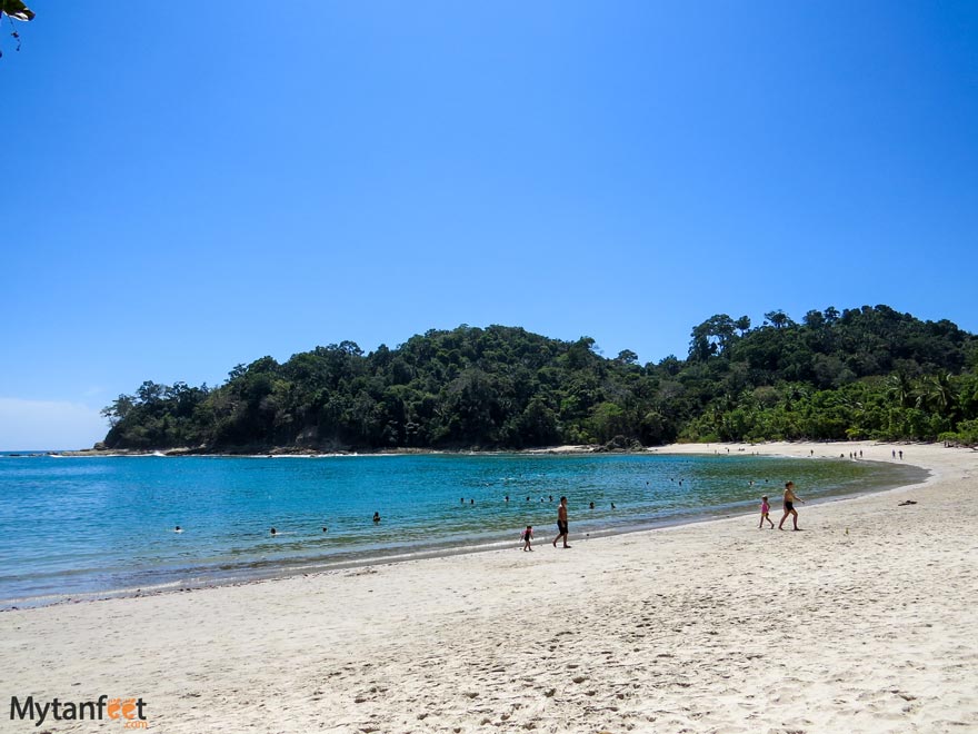 Beach inside the national park