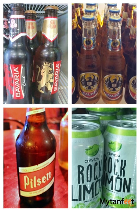 Costa Rican beer: Imperial, Pilsen, Bavaria and Rock Ice