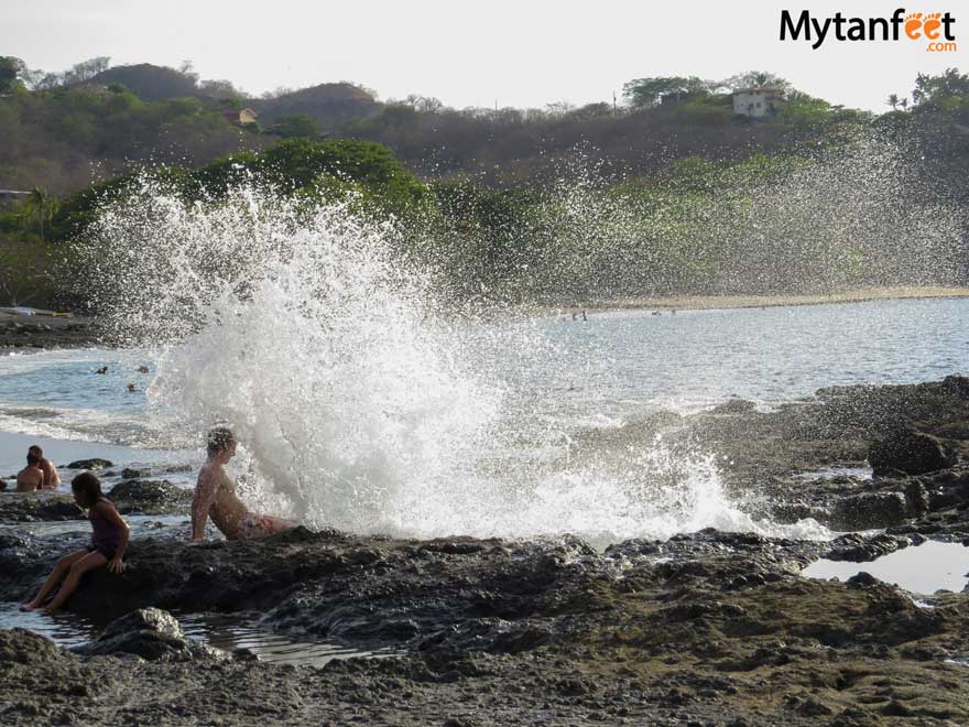 Ocotal beach tide pools