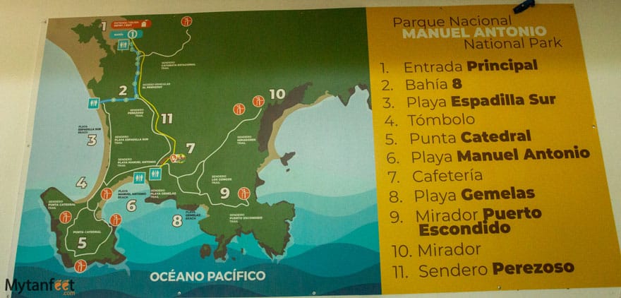 Manuel Antonio National Park Visitor S Guide 2023   Manuel Antonio National Park Map 