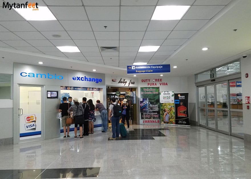 Liberia Airport money exchange and duty free