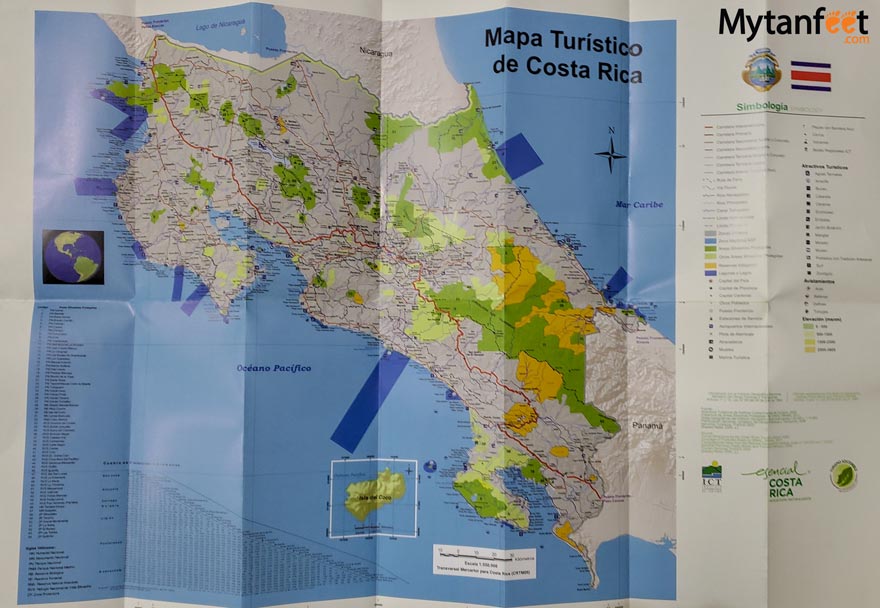 Kostarikas kartes, brošūras un ceļvežiKostarikas kartes, brošūras un ceļveži  