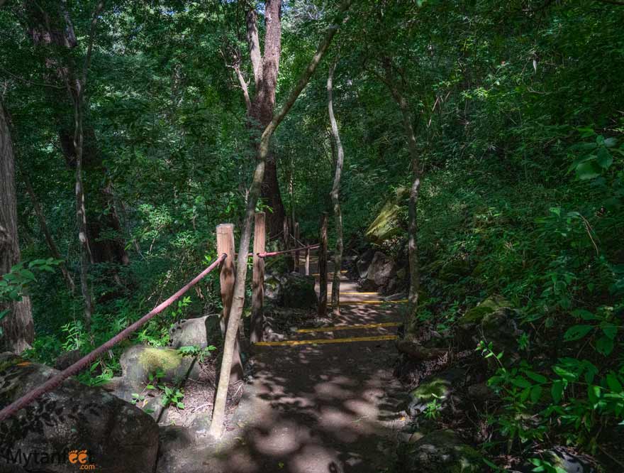 Trail to the Llanos de Cortez waterfall