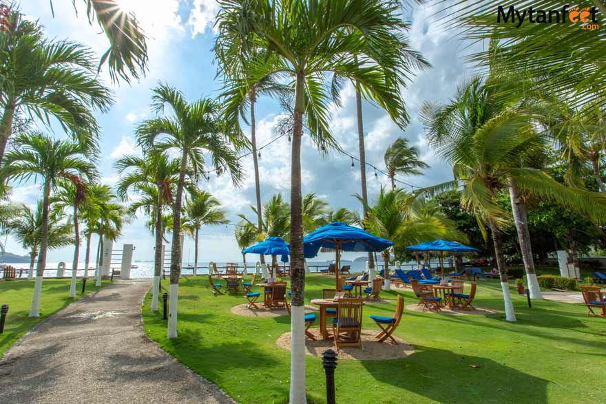 Resturant and lounge area of Bahia del Sol hotel on Potrero beach