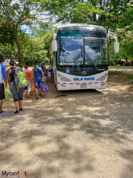 Empresa alfaro tamarindo bus to san jose