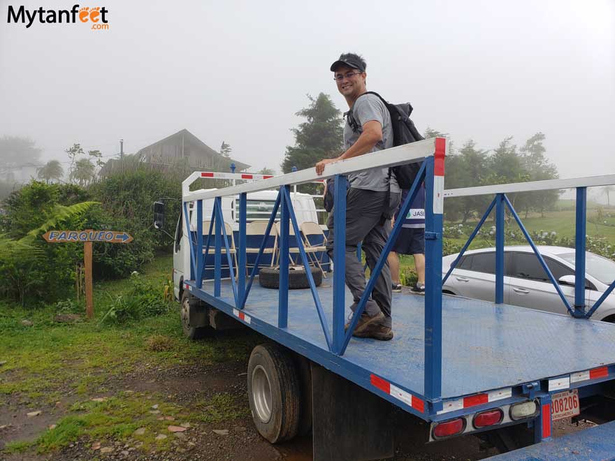 riding the truck