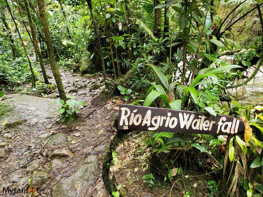 Catarata Rio Agrio trail