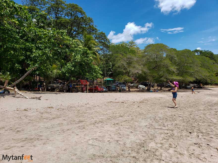 Playa Bahia de los Piratas parking