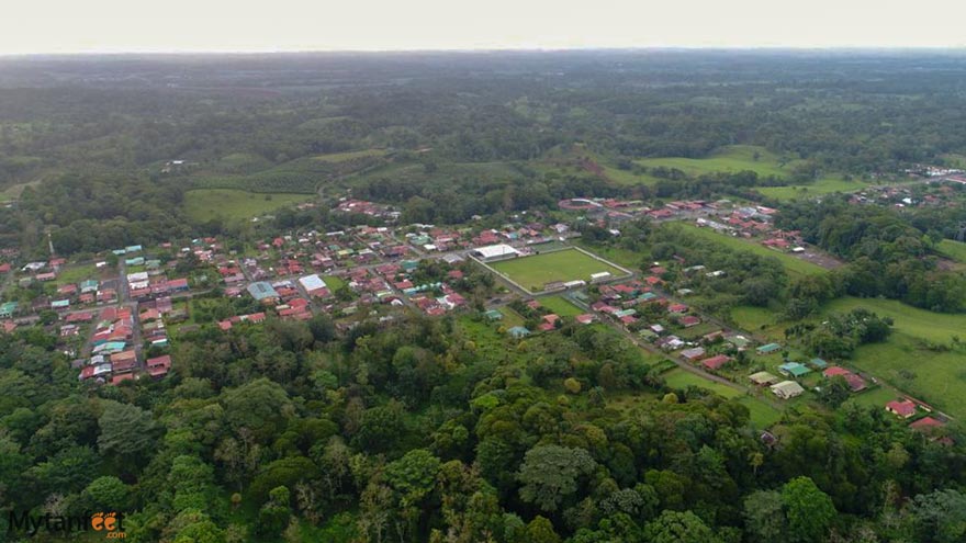 The city of La Virgen in Sarapiqui, Costa Rica