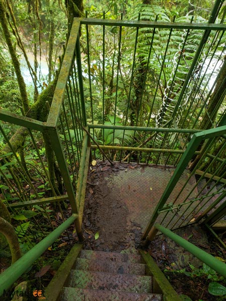 Blue Falls of Costa Rica trail