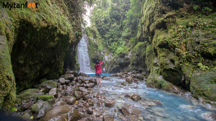 Blue falls of costa rica second waterfall