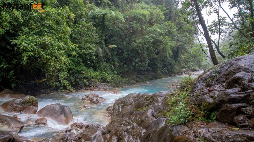 Blue river of Cataratas Las Gemelas