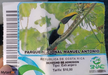 Manuel Antono National Park ticket