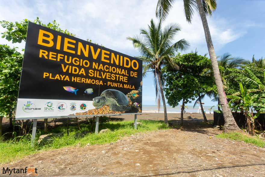 Entrance to Playa Hermosa