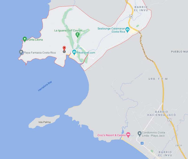 map of playa herradura        
        <figure class=