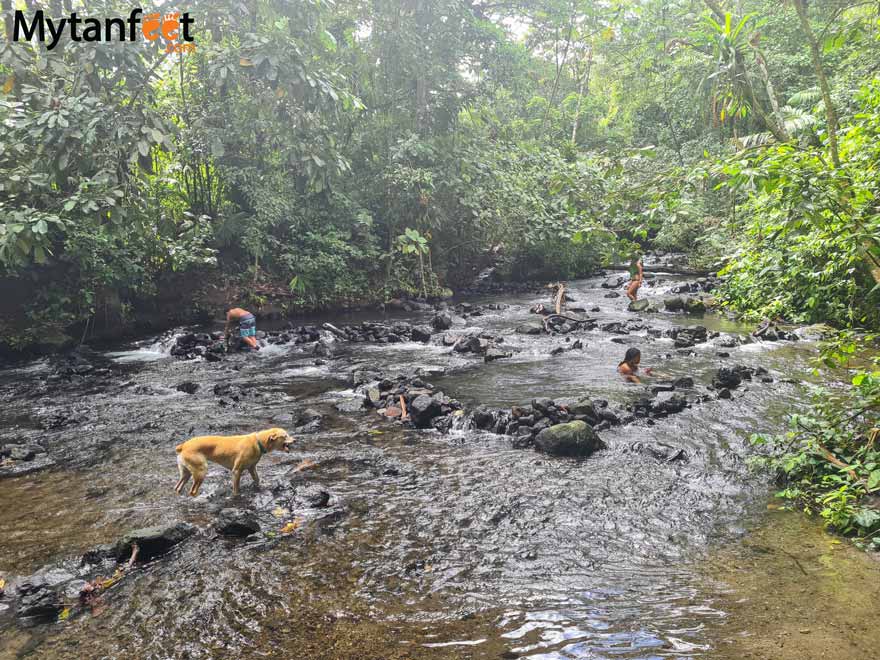 La Fortuna free swimming holes - El Choyin free hot spring 