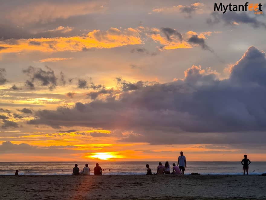 Tamarindo Costa Rica sunset happy hour