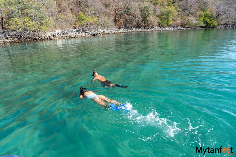 boating in playas del coco snorkeling