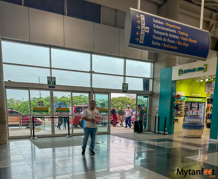 Guanacaste airport arrivals area