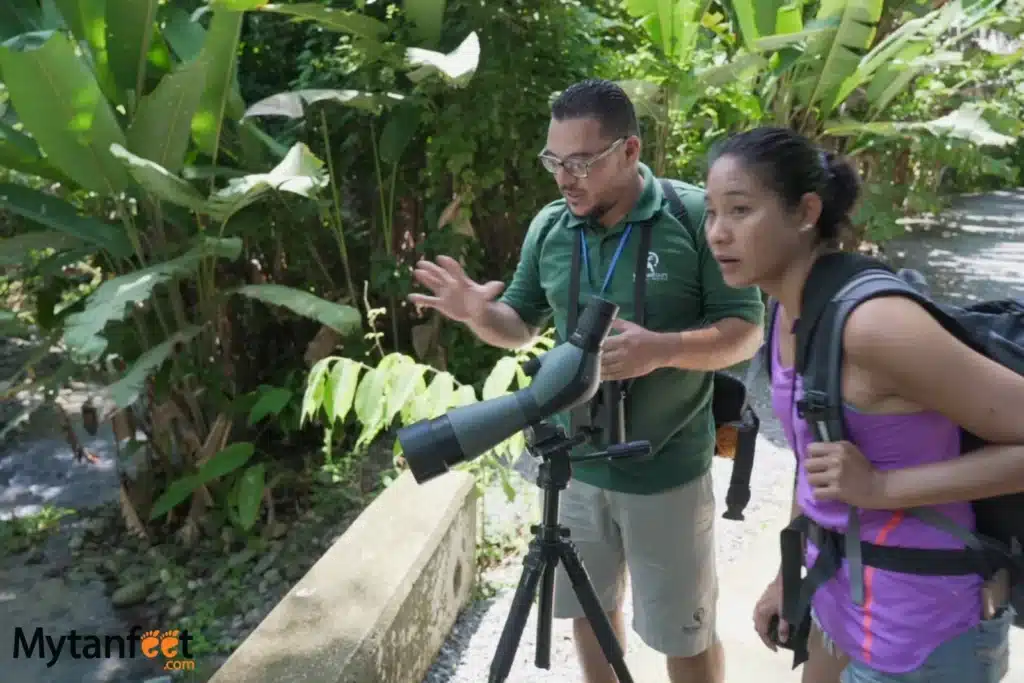 on a tour of Manuel Antonio National Park