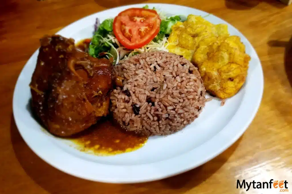 Costa Rican Caribbean rice and beans