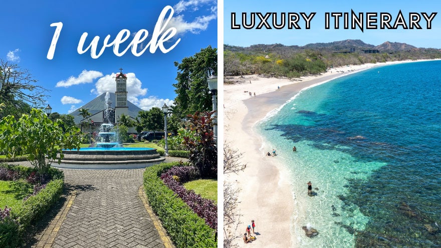 1 week luxury costa rica itinerary la fortuna conchal