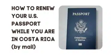 how to renew US passport in costa rica