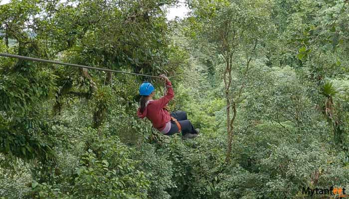 arenal canopy adventure tarzan swing gallery image