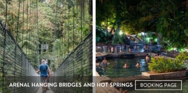 arenal hanging bridges and hot springs with meal