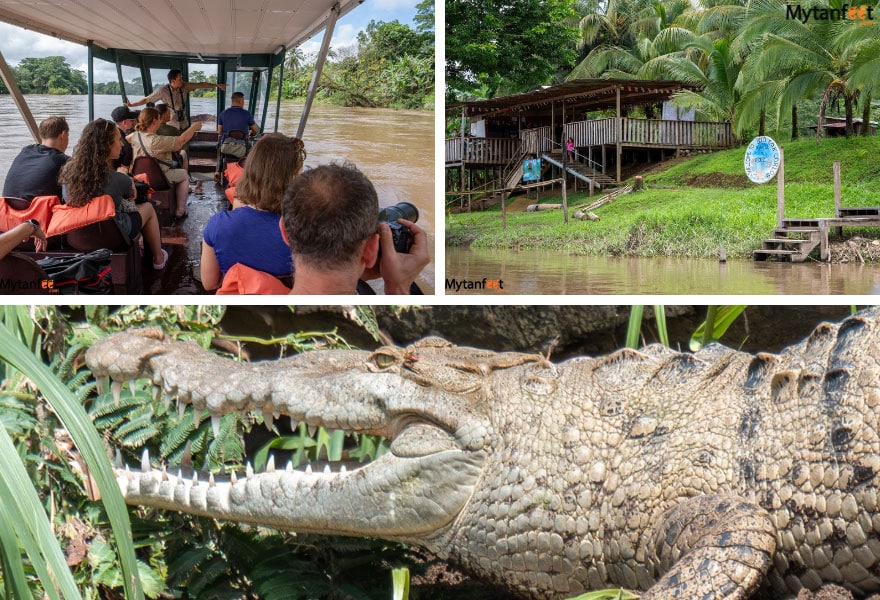 San Carlos river boat ride, a popular activity in Boca Tapada
