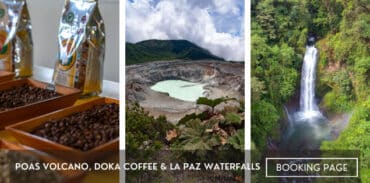 combo tour doka coffee poas volcano la paz waterfalls