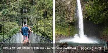hike and nature hanging bridges and la fortuna waterfall featured image