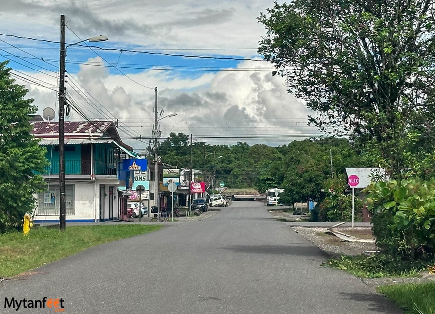 Puerto Jimenez roads in town