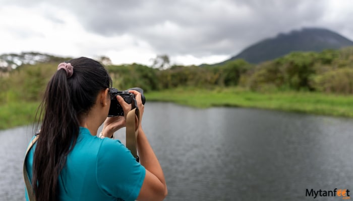 Sunset View on Boat at Lake Arenal
