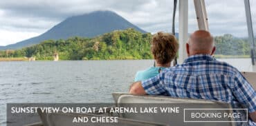 sunset view on boat at lake arenal featured image booking page